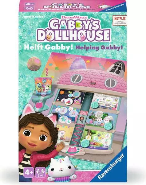 Ravensburger Gabby's Dollhouse Bring Along Game – Bilingual Kids Travel Game (Ages 4+)