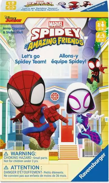 Ravensburger Spidey & His Amazing Friends – Let's Go Spidey-Team! Kids Game (Ages 3+)