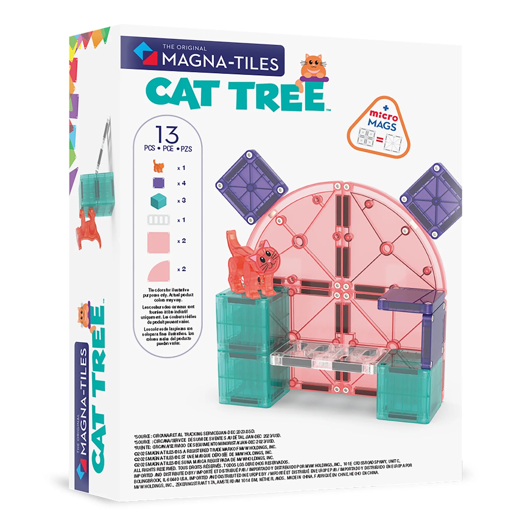 MAGNA-TILES Cat Tree (13 Piece Set)