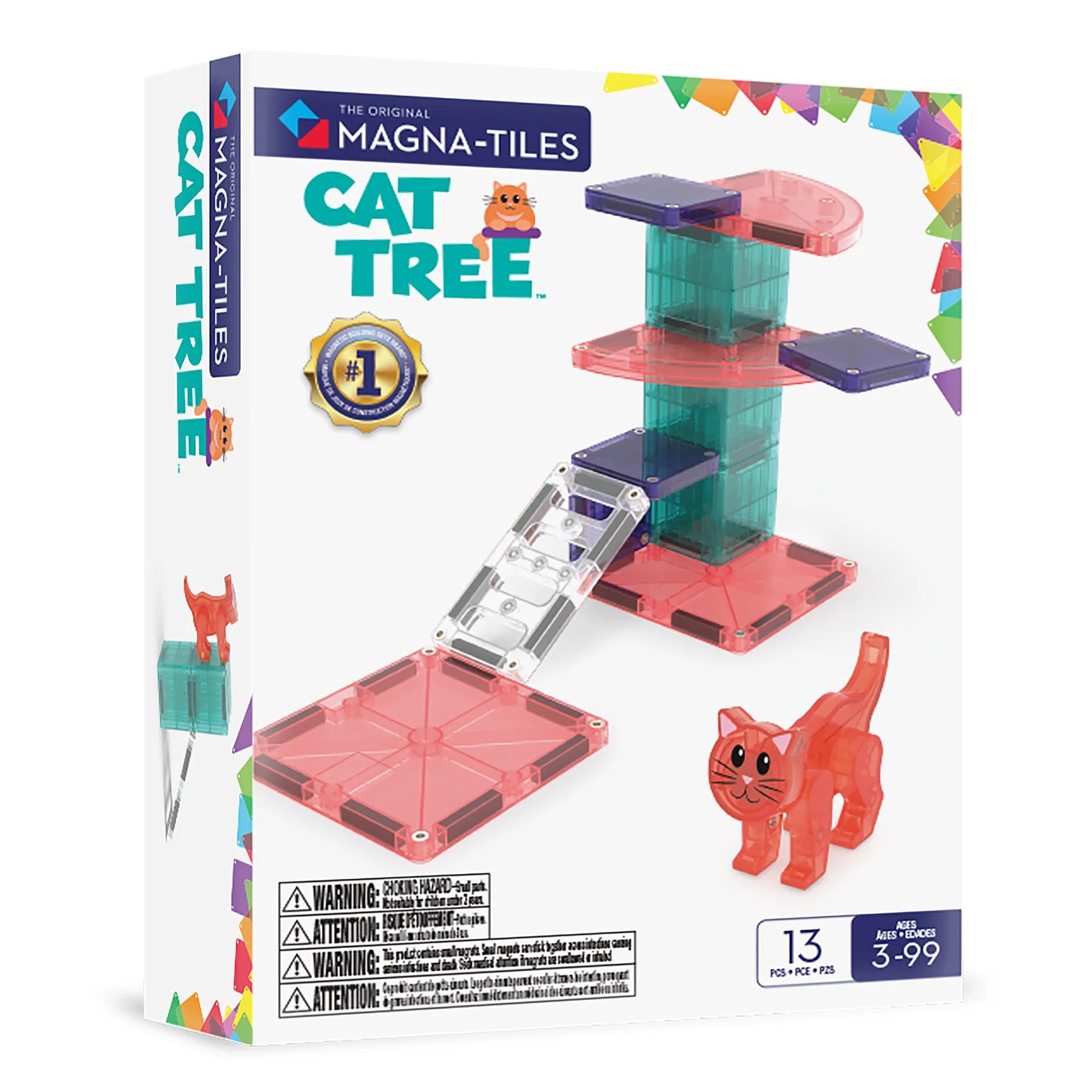 MAGNA-TILES Cat Tree (13 Piece Set)