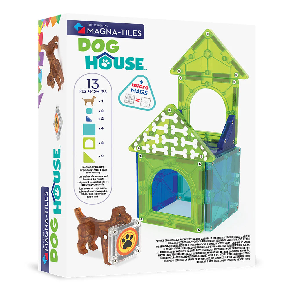 MAGNA-TILES Dog House (13 Piece Set)