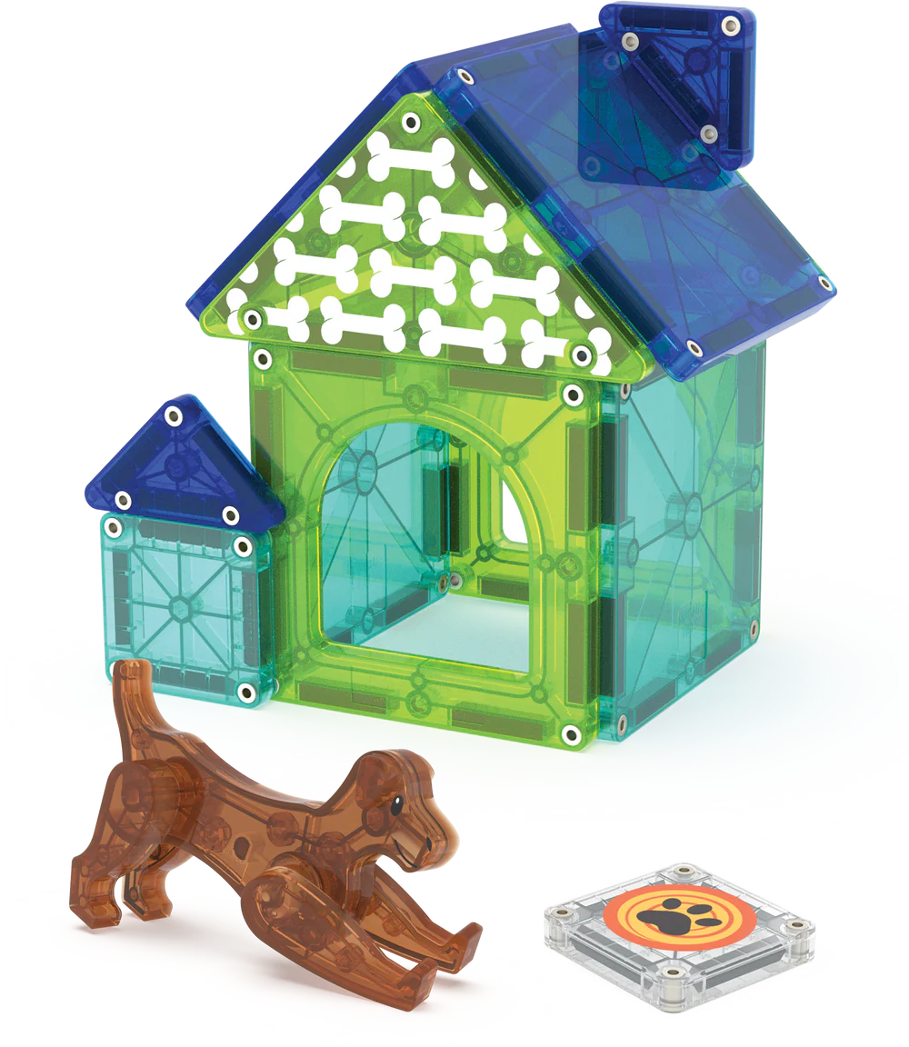 MAGNA-TILES Dog House (13 Piece Set)