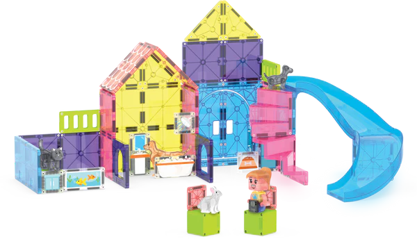 MAGNA-TILES Pet Playhouse (50 Piece Set)