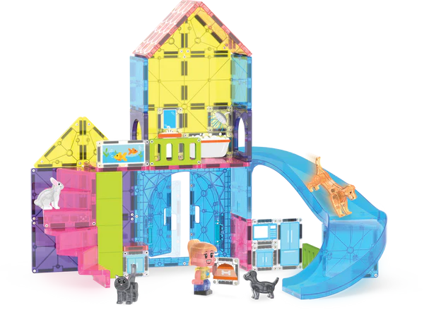 MAGNA-TILES Pet Playhouse (50 Piece Set)