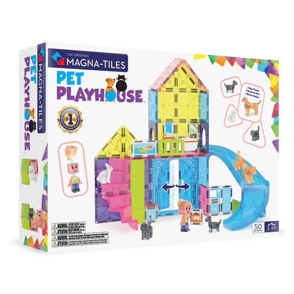 MAGNA-TILES Pet Playhouse (50 Piece Set)