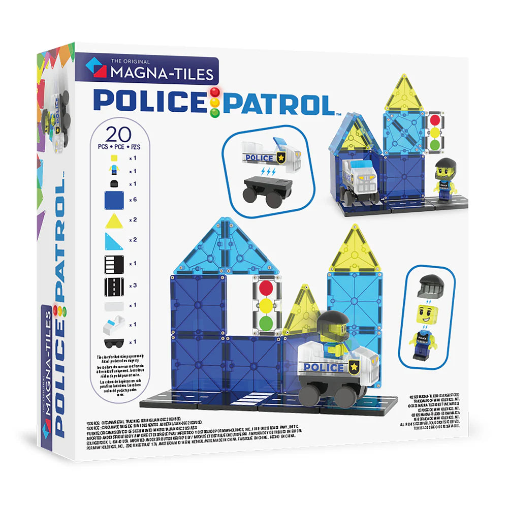 MAGNA-TILES Police Patrol (20 Piece Set)