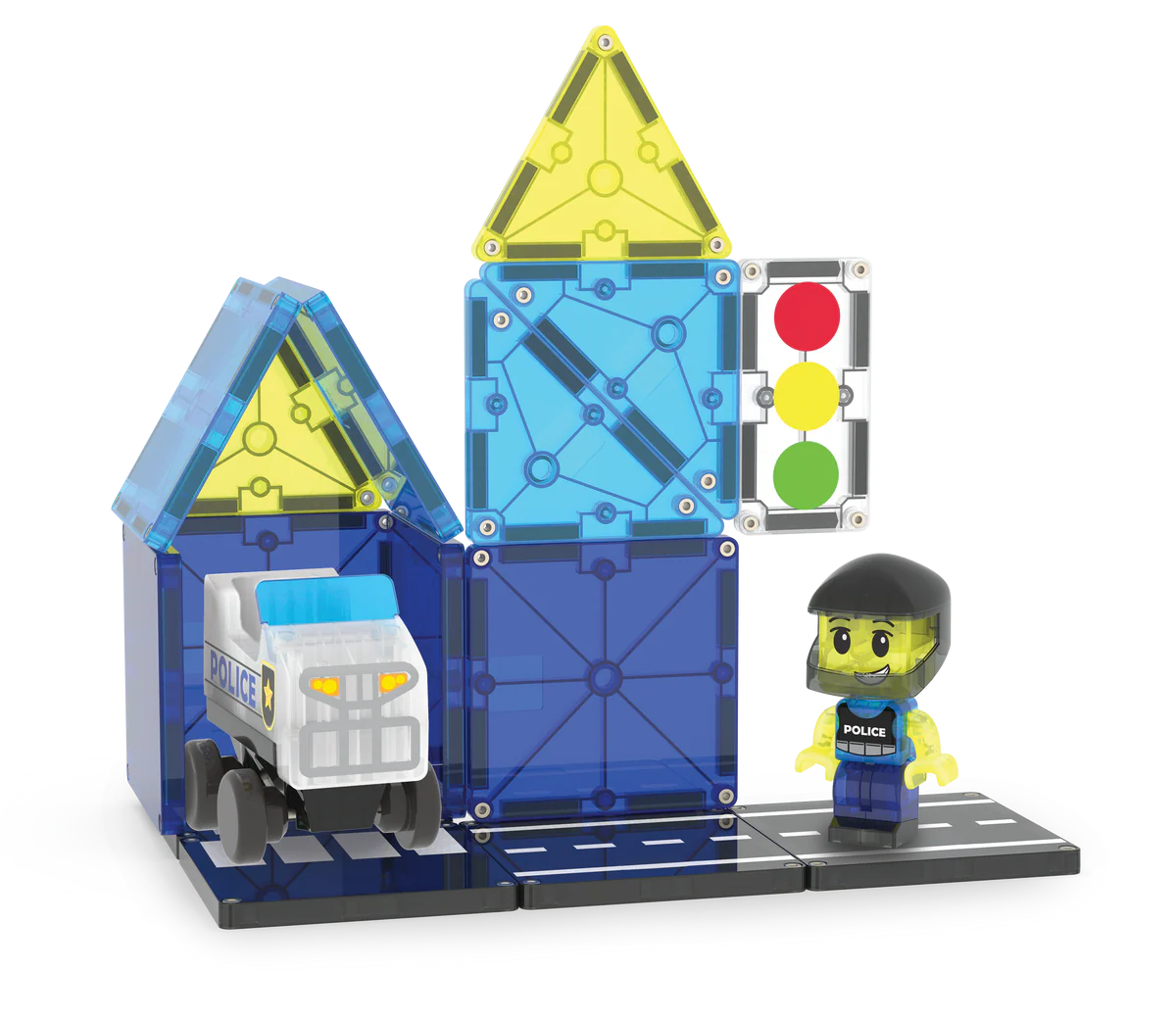 MAGNA-TILES Police Patrol (20 Piece Set)
