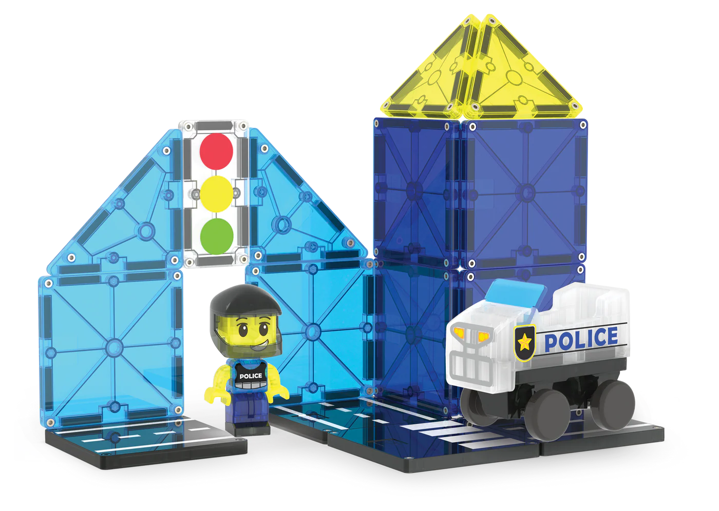 MAGNA-TILES Police Patrol (20 Piece Set)