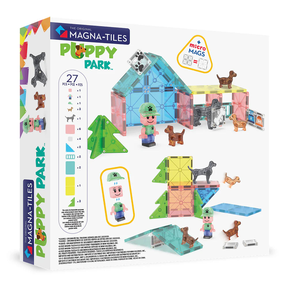 MAGNA-TILES Puppy Park (27 Piece Set)