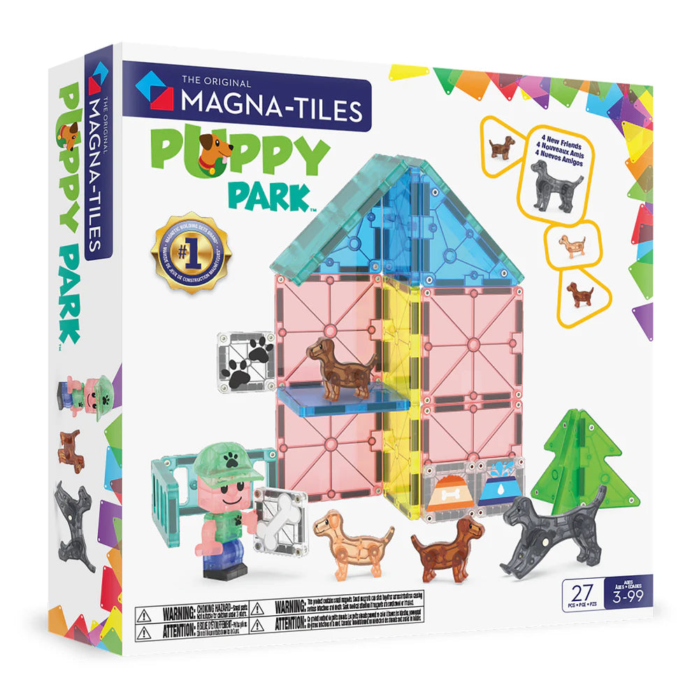 MAGNA-TILES Puppy Park (27 Piece Set)