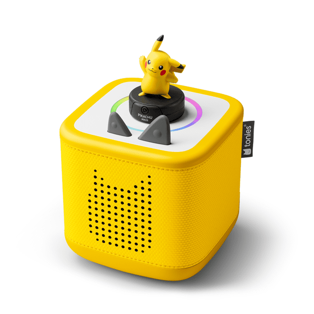 Tonies Toniebox 2 Starter Set Lightning Yellow Pikachu – Screen-Free Audio Player for Kids with Pokémon Pikachu Tonie (Ages 1+)