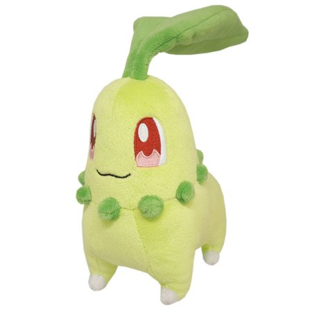 Pokémon Chikorita All Star Collection Plush – Sanei Boeki PP40 Premium Japanese Collector Plush, 6 Inches (Ages 3+)