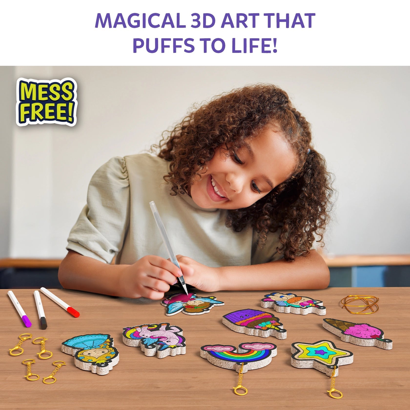 Skillmatics Aqua Puffs: Unicorns – Water-Activated Colour & Craft Activity
