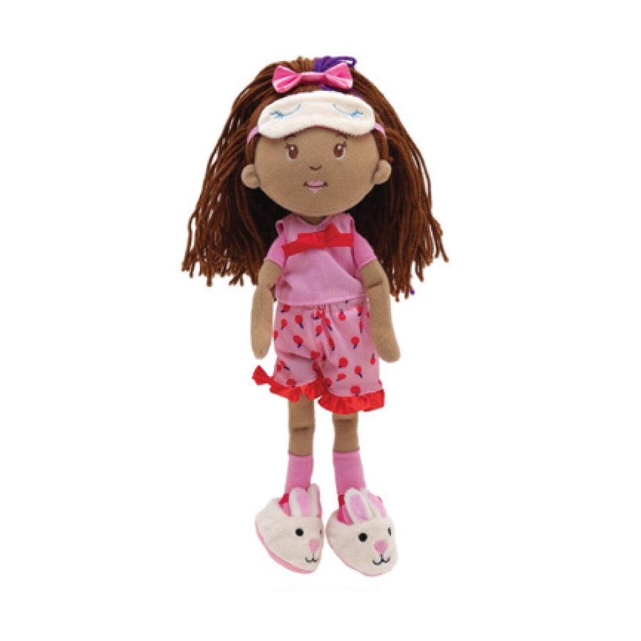 Manhattan Toy Groovy Girls Pajama Party Doll Outfit – 5-Piece PJ Set with Bunny Slippers & Sleep Mask for 13" Groovy Girls Dolls (Ages 3+)