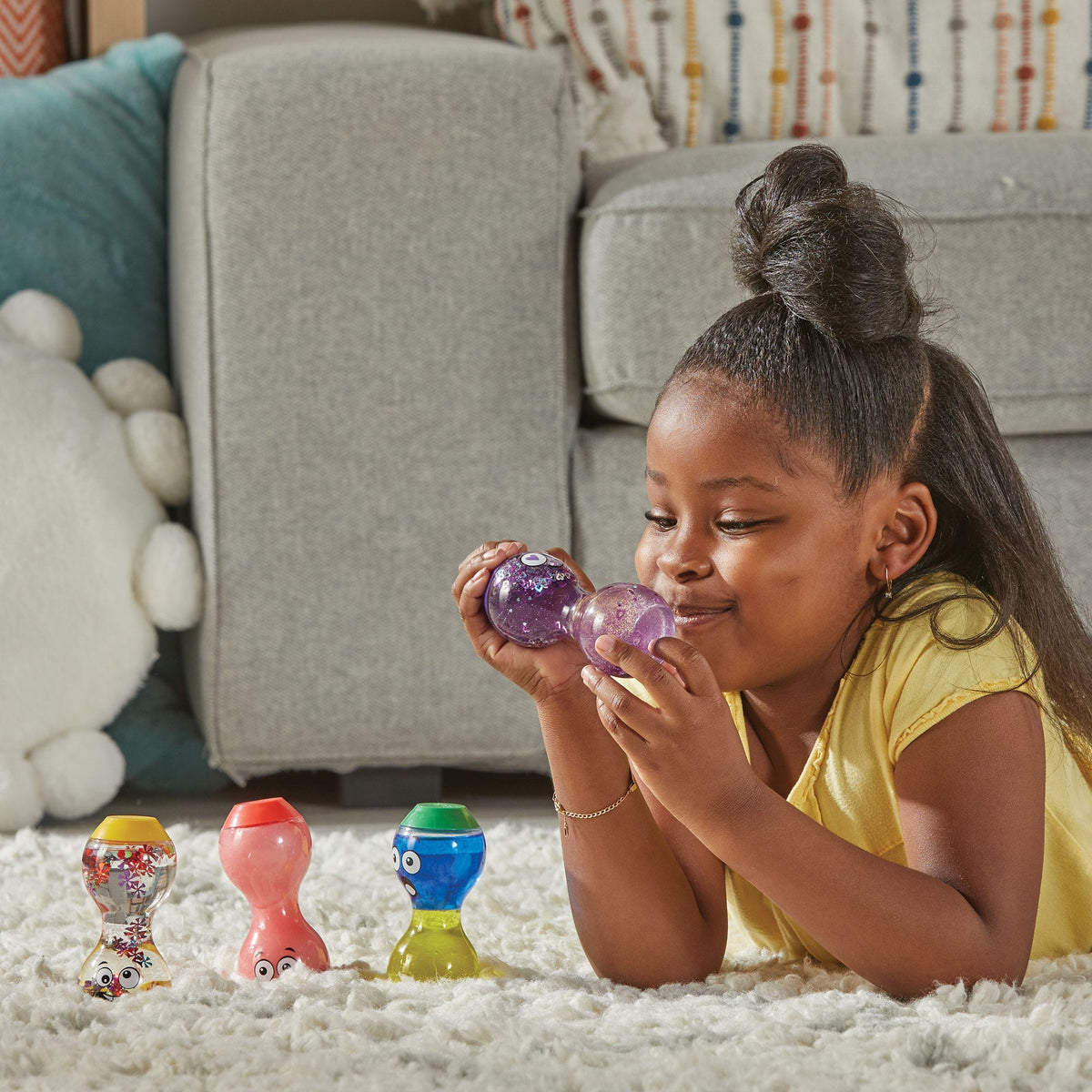 hand2mind Express Your Feelings Sensory Bottles – Loved, Surprised, Embarrassed & Silly 4-Bottle SEL Set (Ages 3+)
