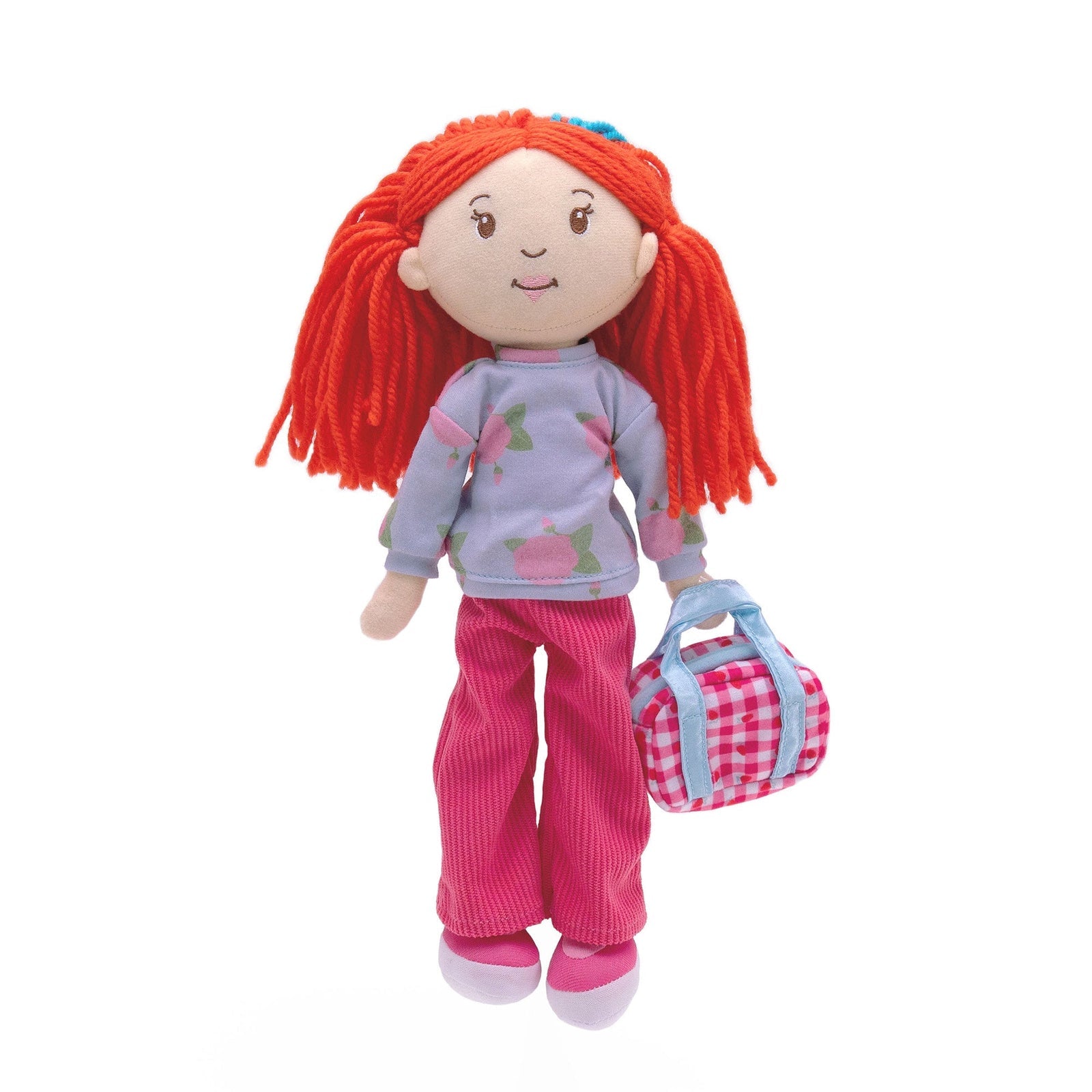 Manhattan Toy Groovy Girls Retro Road Trip Doll Outfit – 3-Piece Rose-Print Shirt, Corduroy Pants & Weekend Bag for 13" Groovy Girls Dolls (Ages 3+)