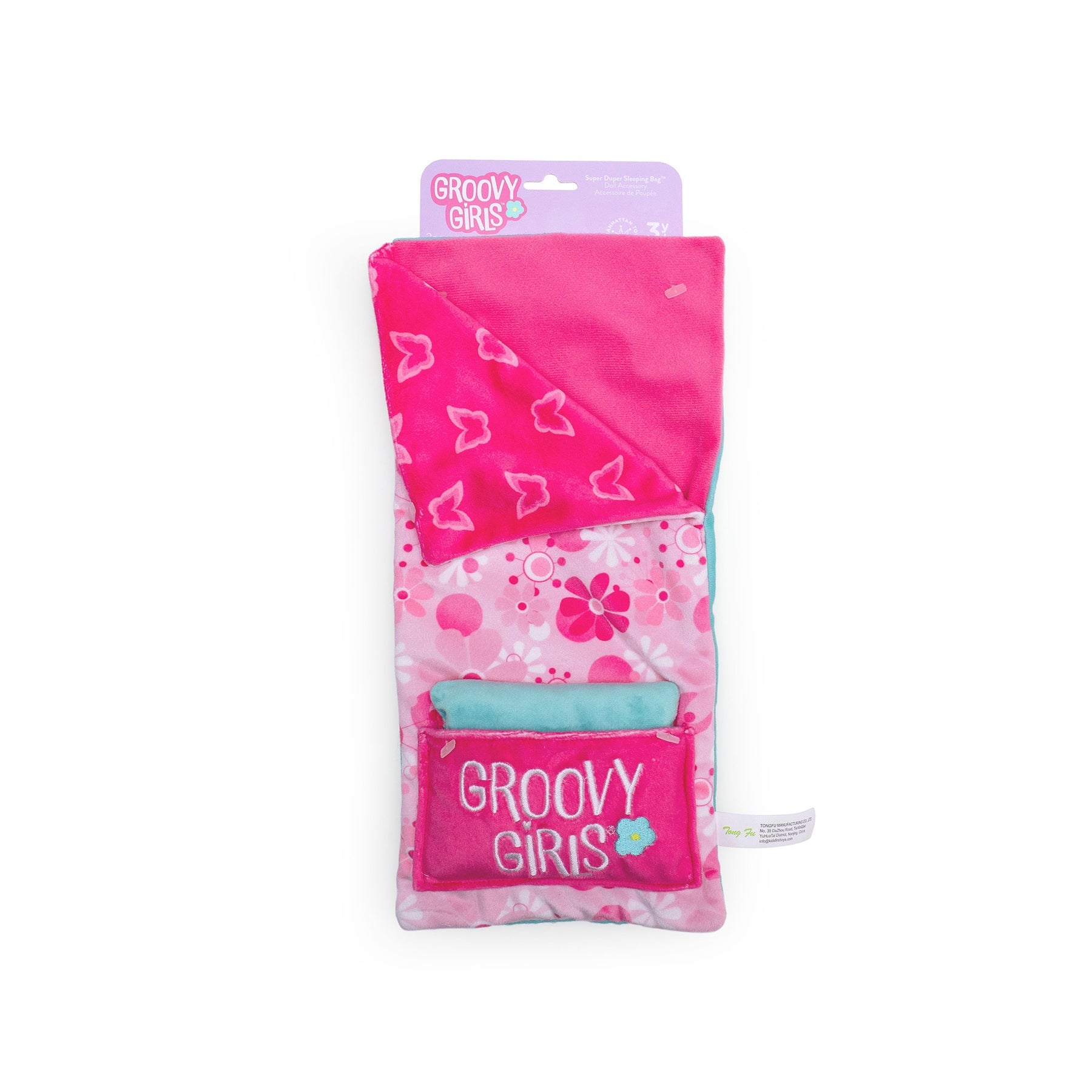 Manhattan Toy Groovy Girls Super Duper Sleeping Bag – Soft Doll Sleepover Accessory (Ages 3+)