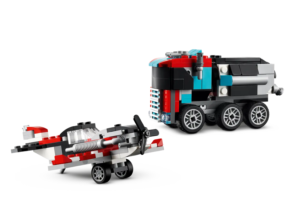 Lego Creator 3 in 1 Flatbed Truck with Helicopter (31146)