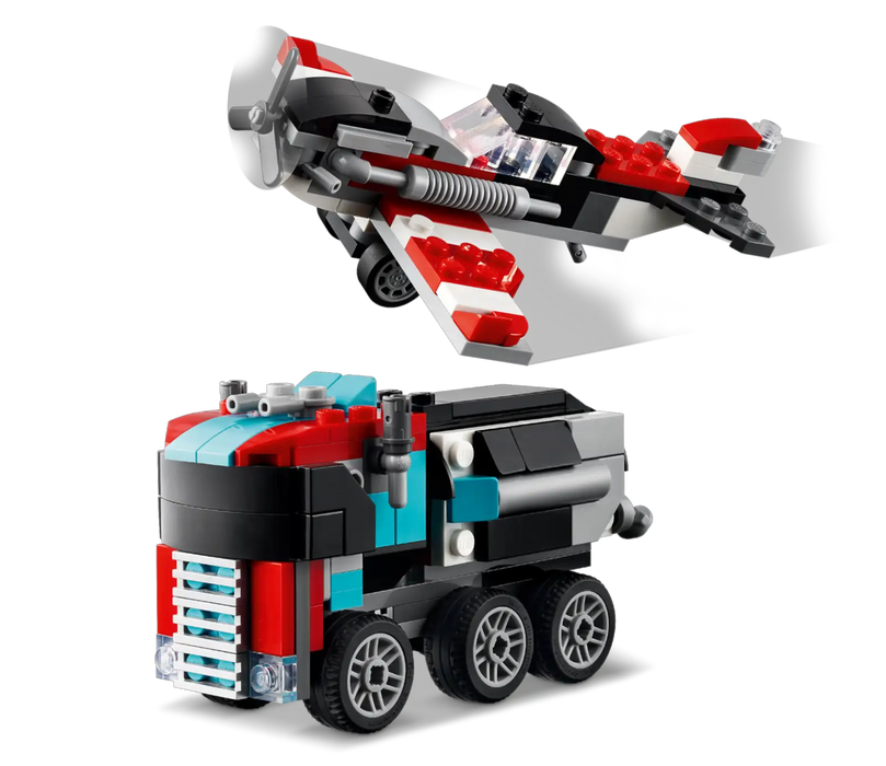 Lego Creator 3 in 1 Flatbed Truck with Helicopter (31146)