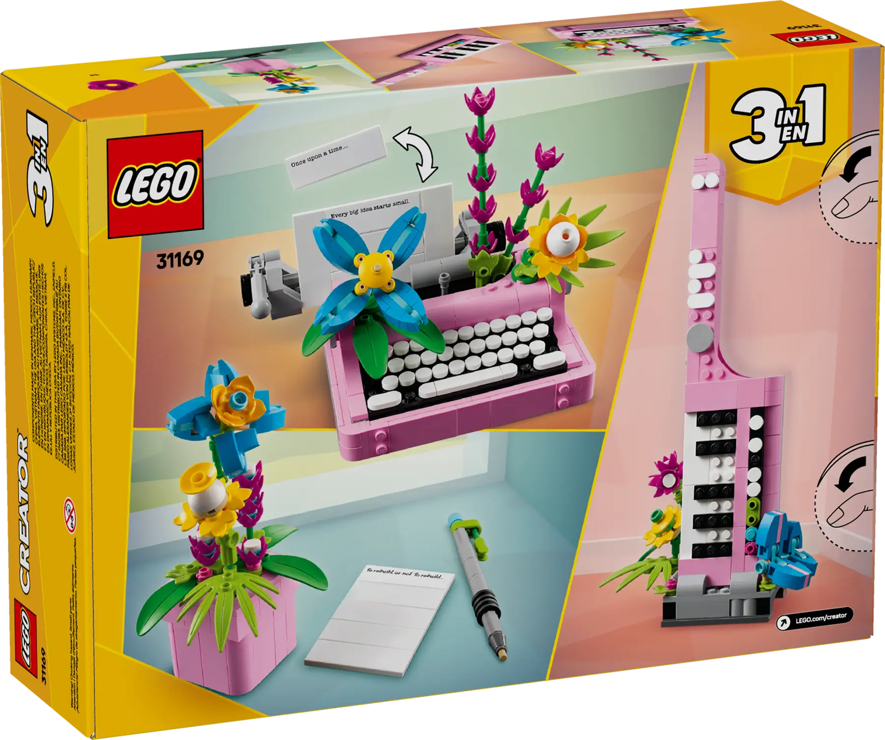 Lego Typewriter with Flowers (31169)