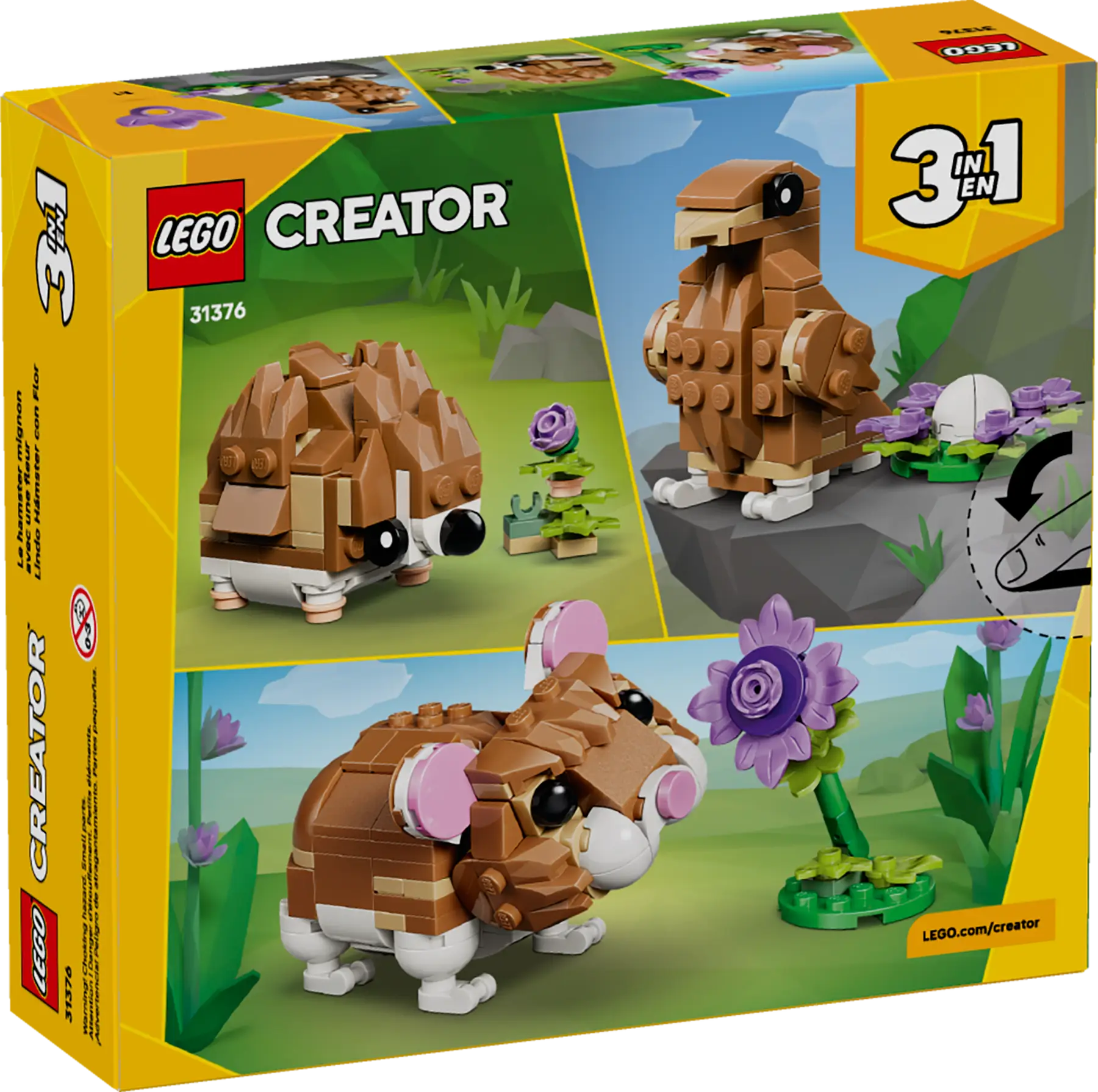 Lego Cute Hamster with a Flower  (31376)