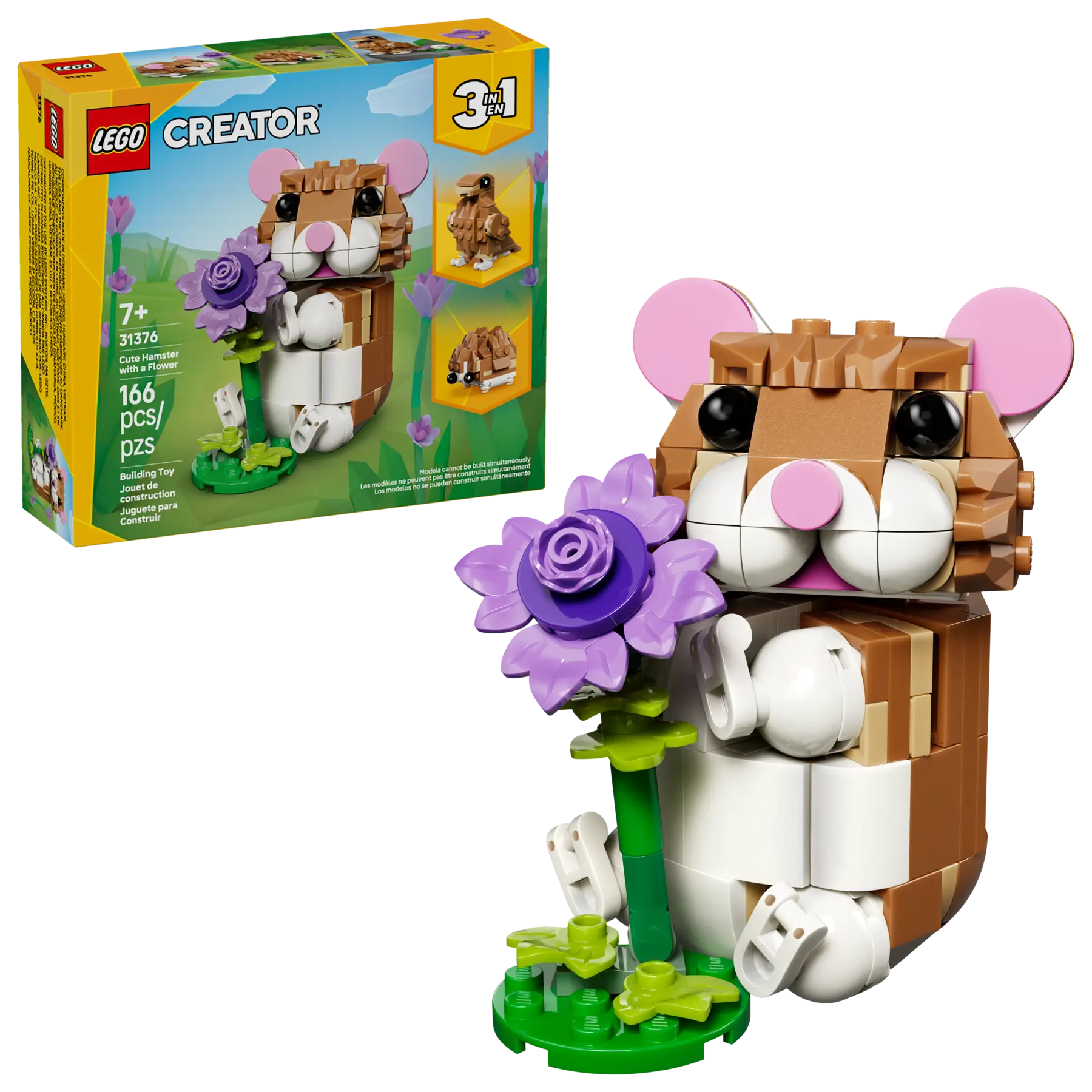 Lego Cute Hamster with a Flower  (31376)