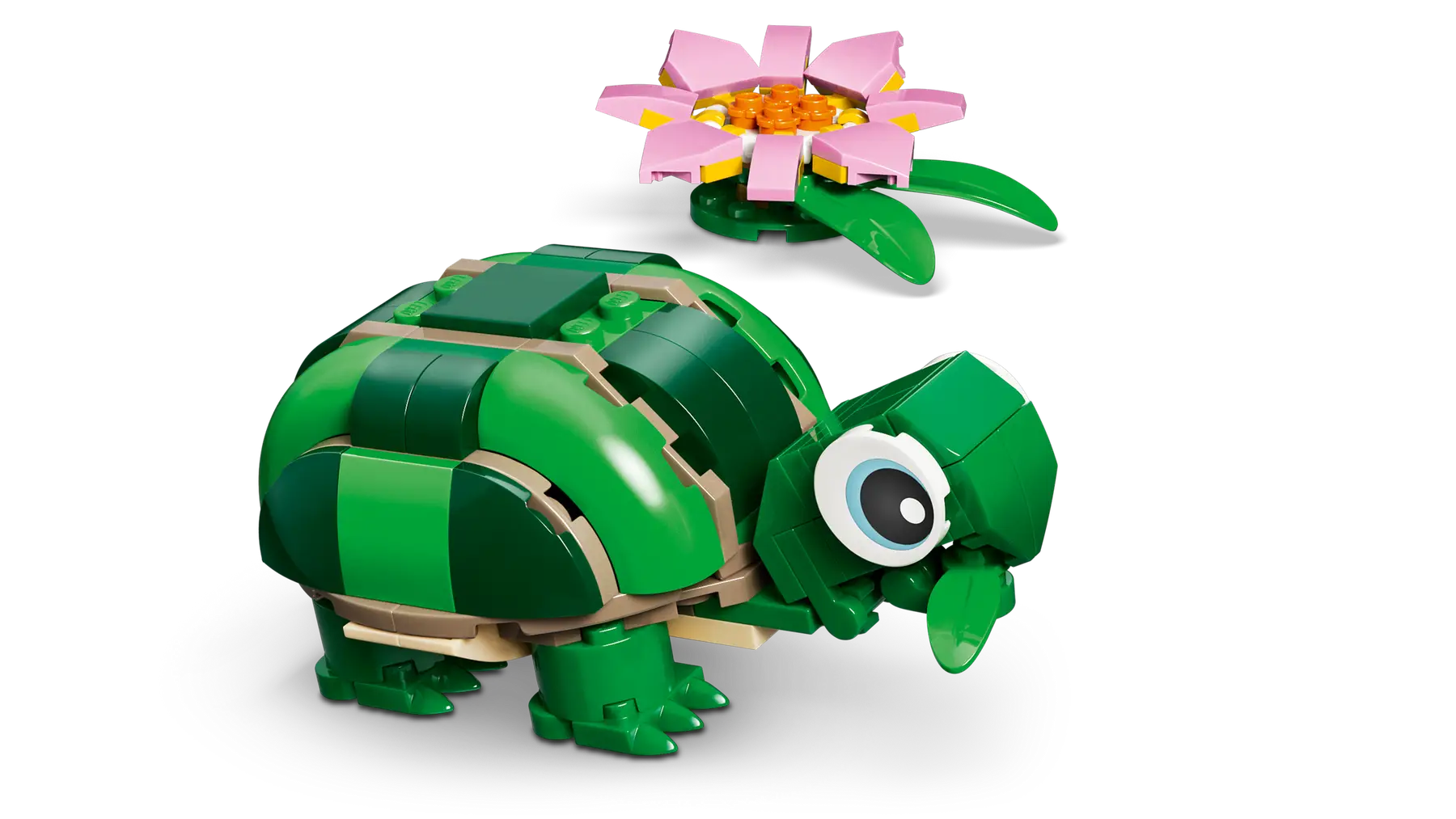 Lego Turtle with a Water Lily Flower (31377)