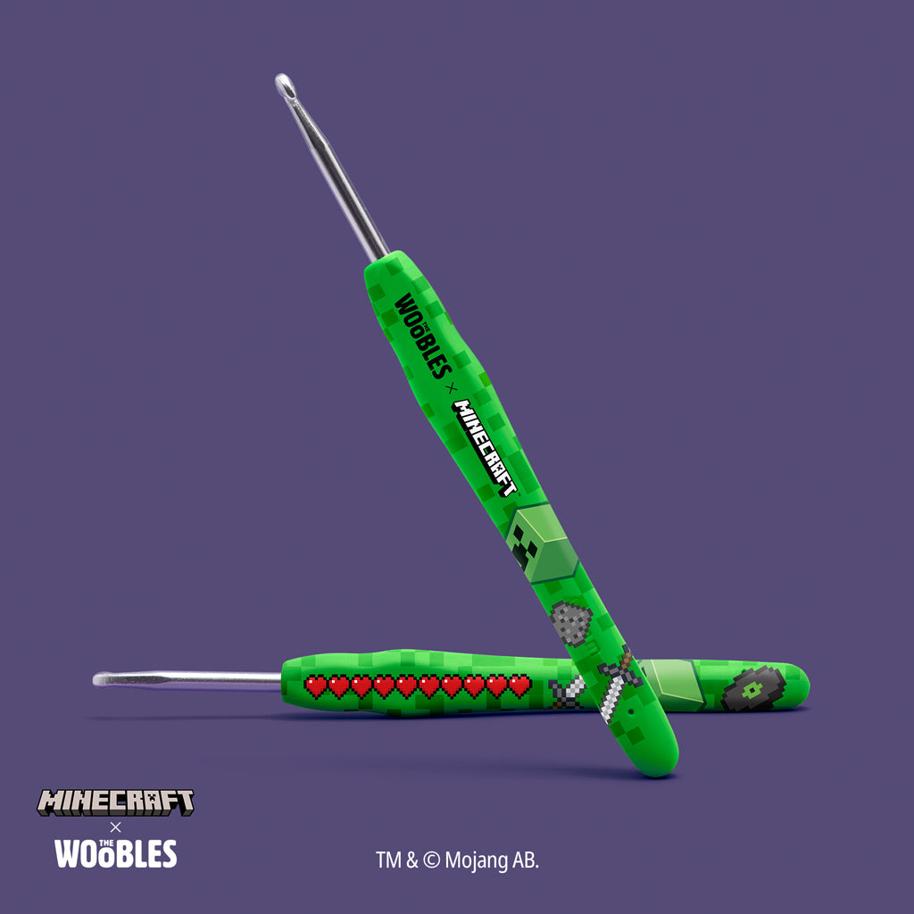 The Woobles Minecraft Creeper Crochet Kit | Official Minecraft Beginner Amigurumi for Ages 12+