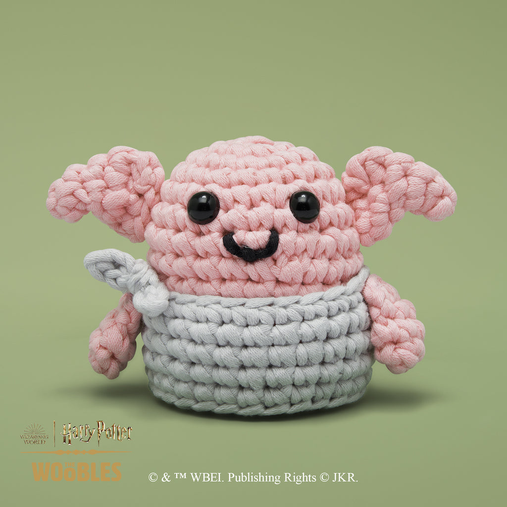 The Woobles Harry Potter Dobby the House Elf Crochet Kit | Wizarding World Amigurumi for Ages 12+