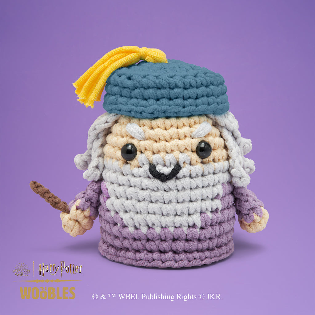The Woobles Harry Potter Albus Dumbledore Crochet Kit | Wizarding World Amigurumi for Ages 12+
