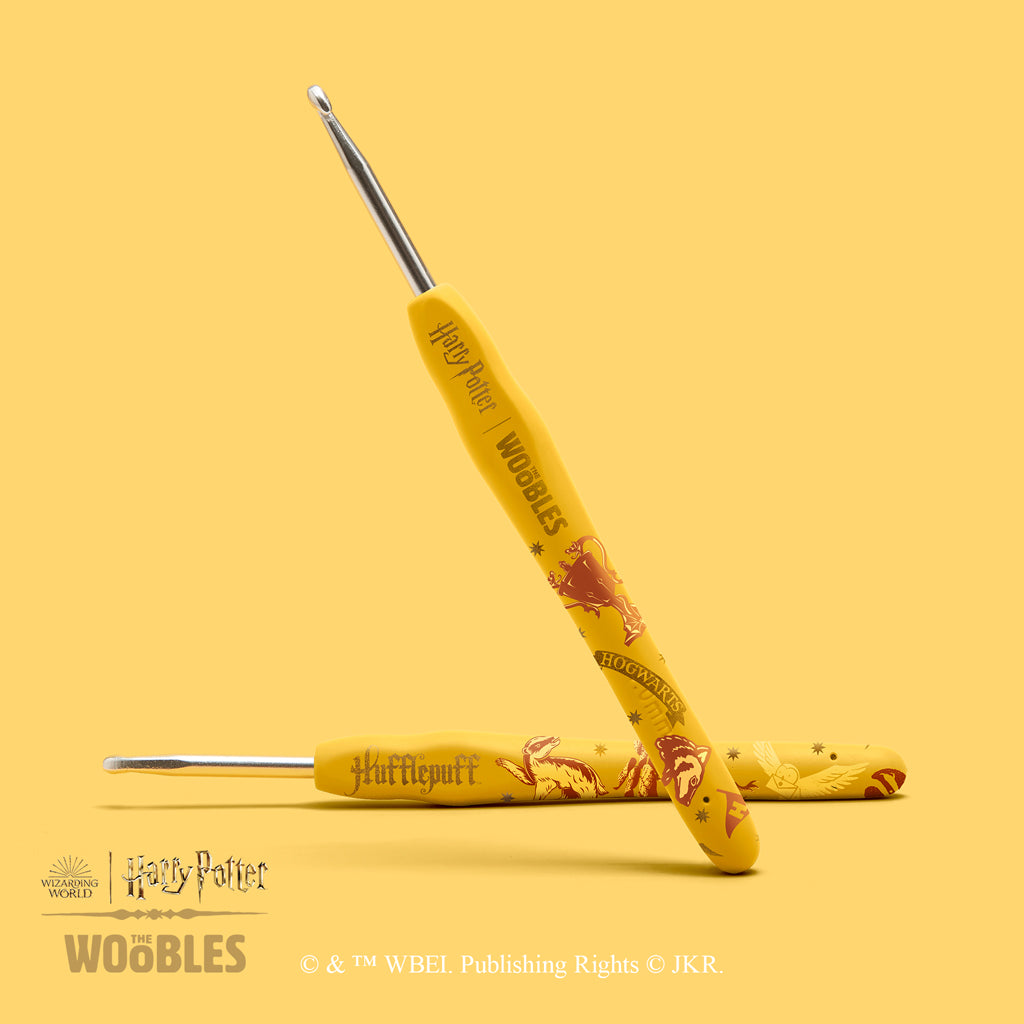The Woobles Harry Potter Hufflepuff House Badger Crochet Kit | Wizarding World Amigurumi for Ages 12+
