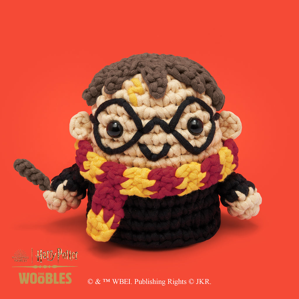 The Woobles Harry Potter Crochet Kit | Beginner Wizarding World Amigurumi Kit for Ages 12+