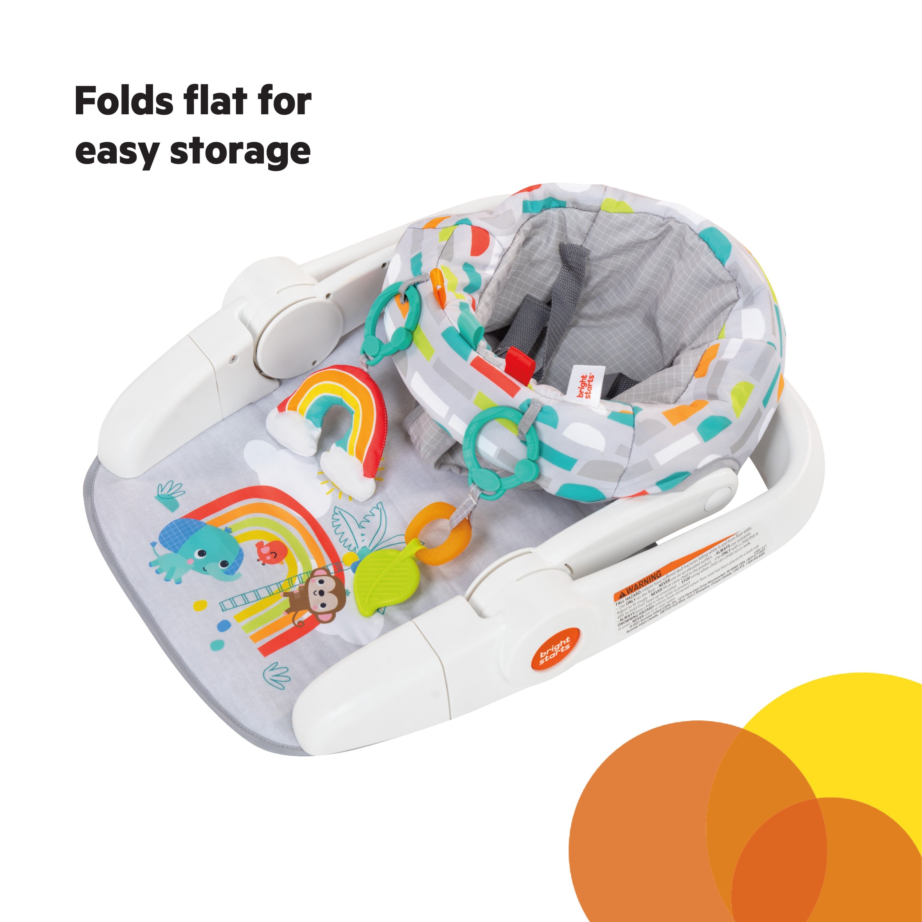 Bright Starts Playful Paradise Learn-to-Sit 2-Position Floor Seat
