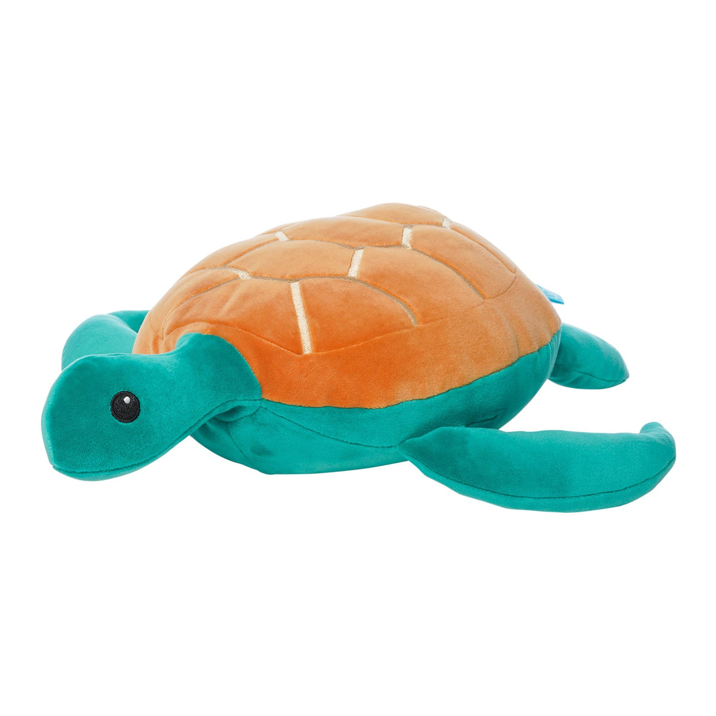 Manhattan Toy Salty Sea Turtle Velveteen 14.5" – Ultra-Soft Stuffed Ocean Plush