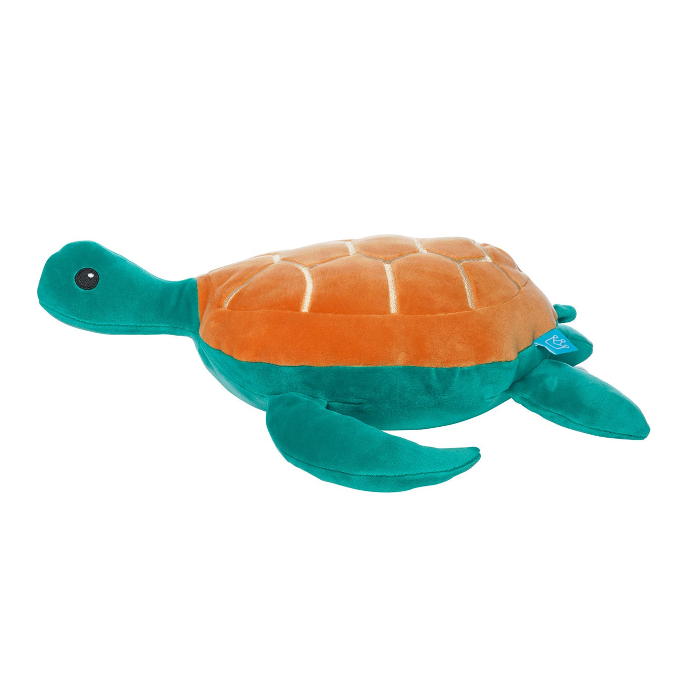 Manhattan Toy Salty Sea Turtle Velveteen 14.5" – Ultra-Soft Stuffed Ocean Plush