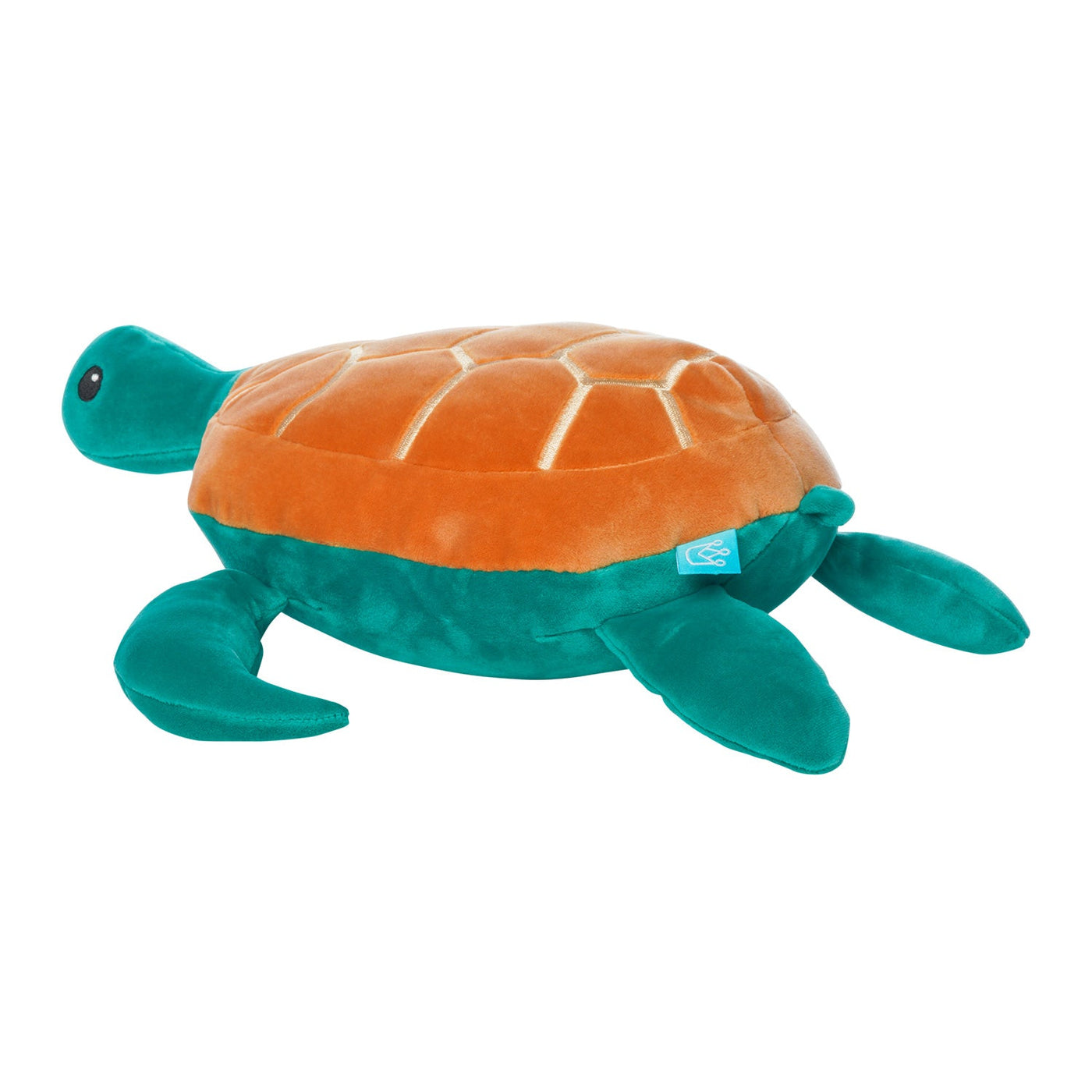 Manhattan Toy Salty Sea Turtle Velveteen 14.5" – Ultra-Soft Stuffed Ocean Plush