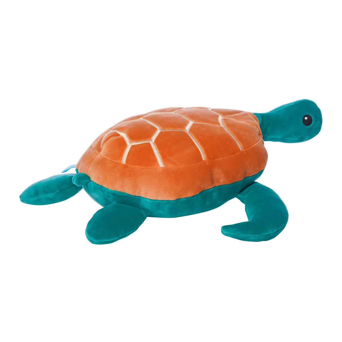 Manhattan Toy Salty Sea Turtle Velveteen 14.5" – Ultra-Soft Stuffed Ocean Plush
