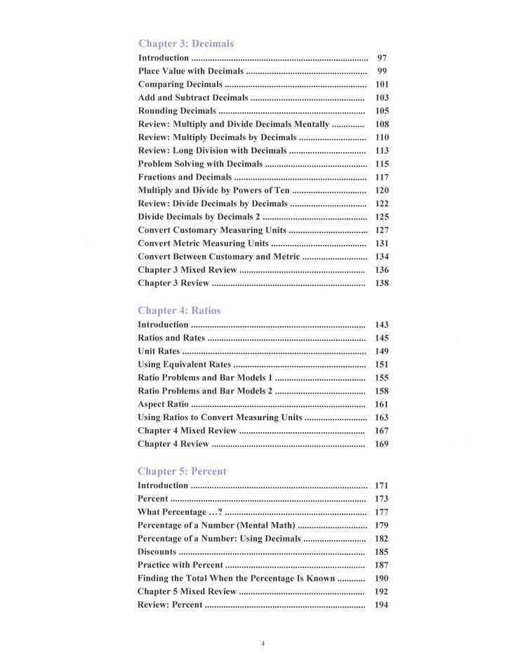 Math Mammoth Grade 6-A Worktext – Canadian Version