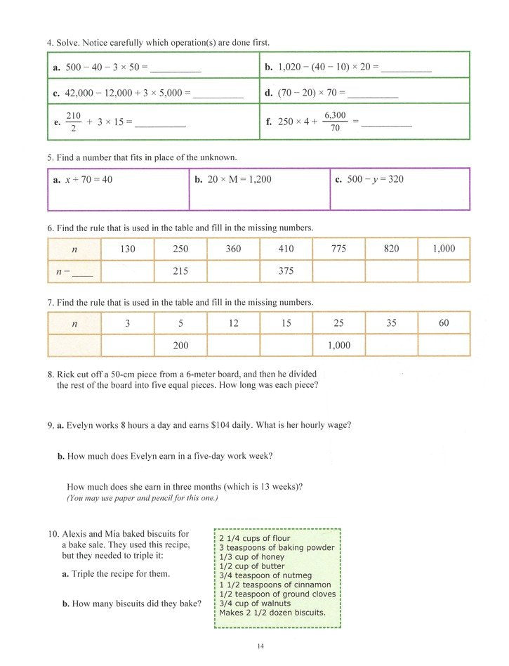 Math Mammoth Grade 6-A Worktext – Canadian Version