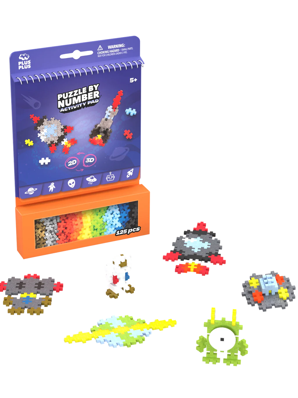 Plus-Plus Puzzle By Numbers Activity Pad - Space