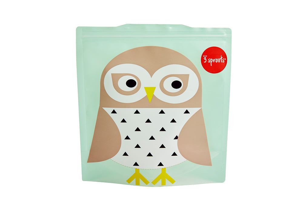 3 Sprouts Sandwich Bag (2 pack) - Owl