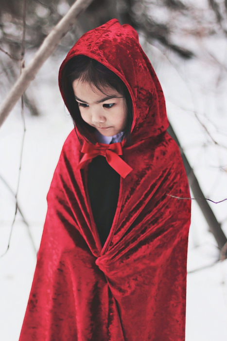 Great Pretenders Little Red Riding Hood Cape, Size 3-4