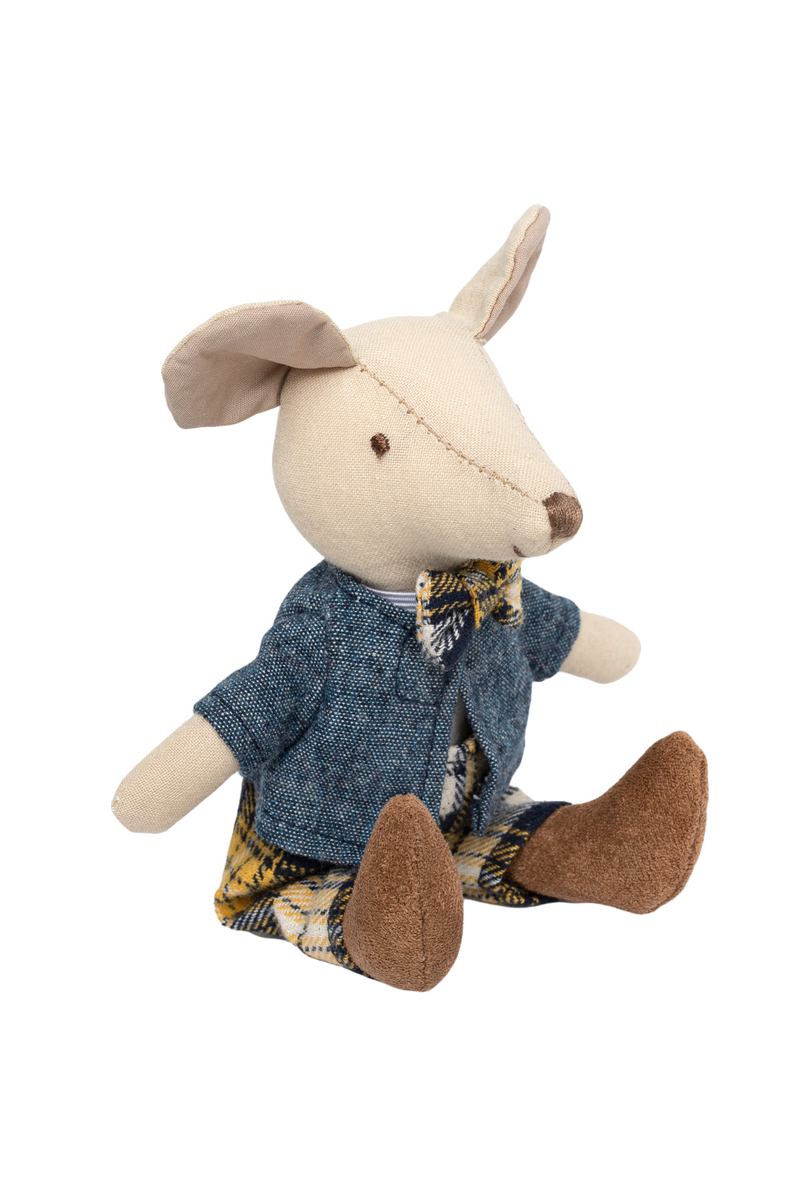 Great Pretenders Archie the Mouse 6.5" Mini Soft Doll – Kids Small Character Doll (Ages 3+)
