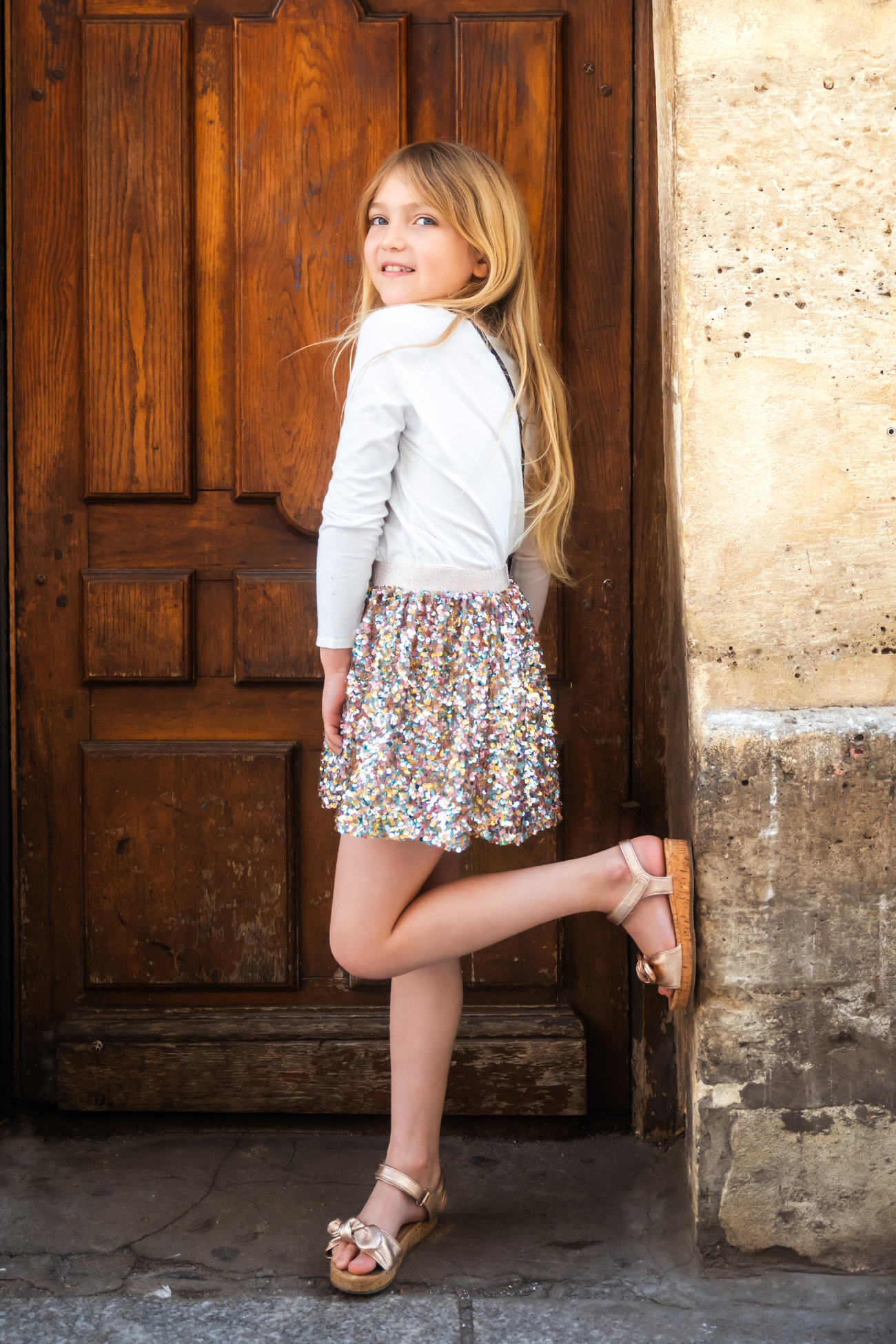Great Pretenders Sorbet Swirl Skater Skirt – Kids Rainbow Twirl Skirt Size 4-6 (Ages 4+)