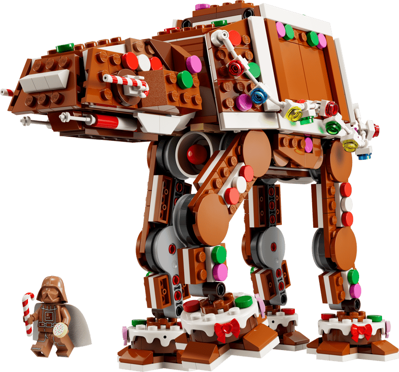 LEGO Gingerbread AT-AT Walker – Star Wars Holiday Building Set (Ages 10+, 557 Pieces) (40806)