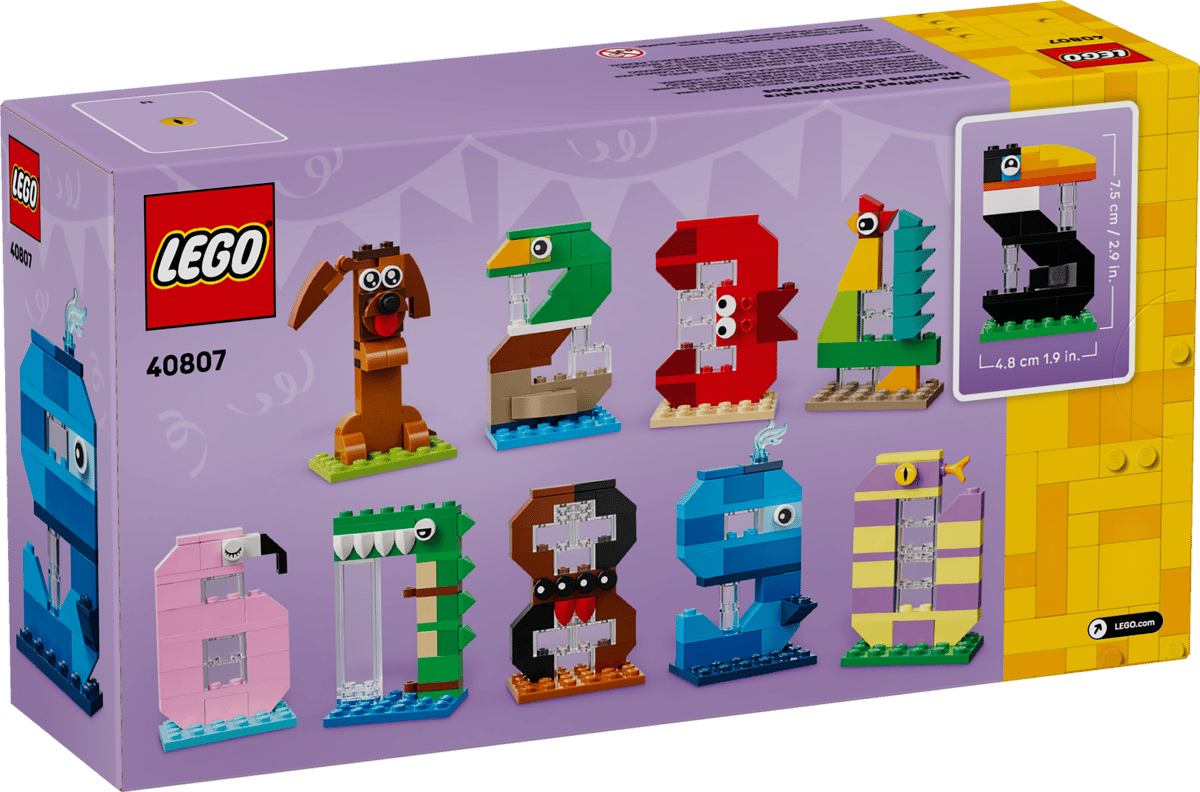 LEGO Birthday Numbers Building Set (40807) – Fun Personalised Birthday Gift