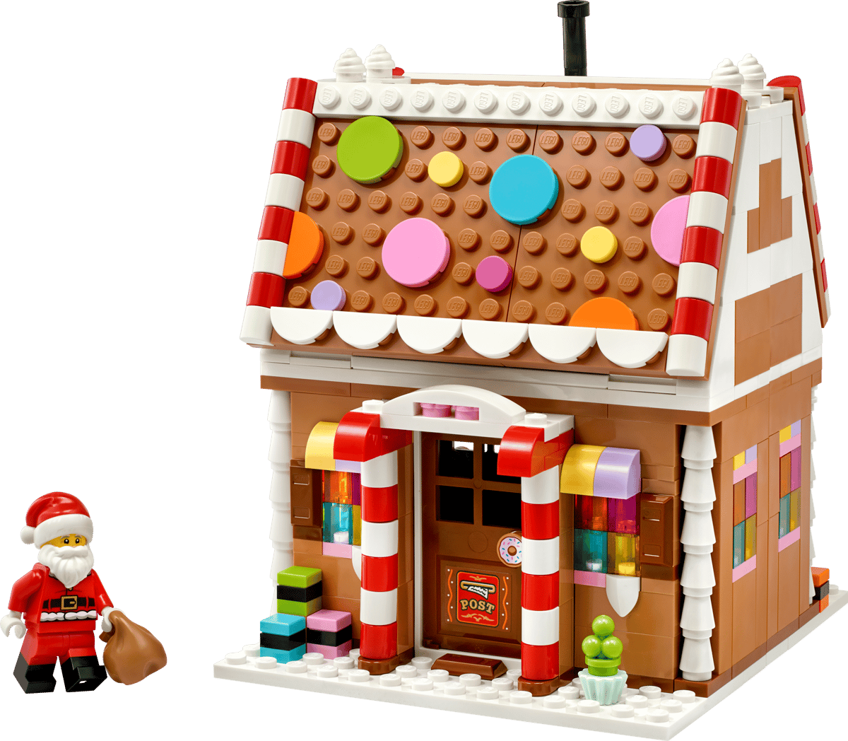 LEGO Festive Gingerbread House – Holiday Christmas Building Set (Ages 8+, 340 Pieces) (40809)