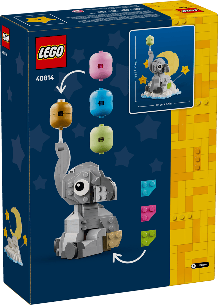 LEGO Baby Elephant in the Sky (40814) – Cute Gift Building Set for Kids