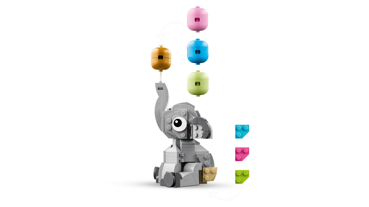 LEGO Baby Elephant in the Sky (40814) – Cute Gift Building Set for Kids