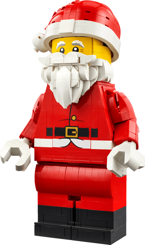 LEGO Up-Scaled Santa Minifigure – Giant Buildable Santa Display Set for Adults (Ages 18+, 528 Pieces) (40820)